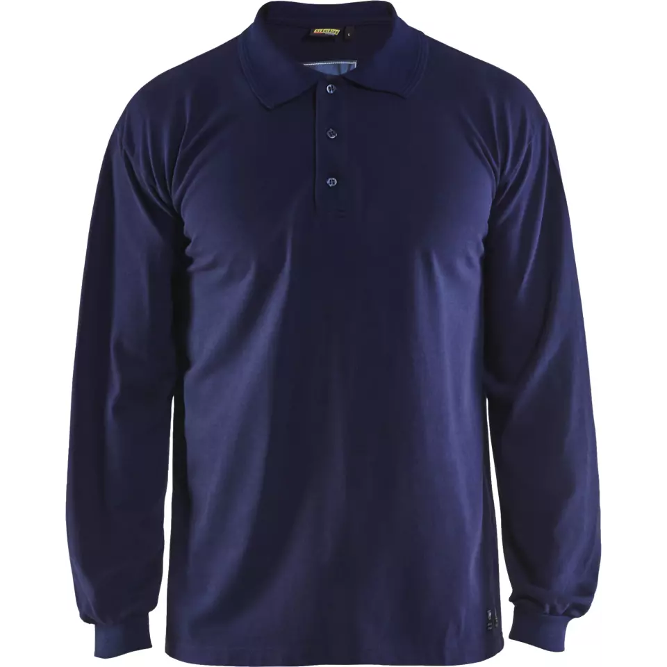 Blaklader 337417418900, Flammschutz Langarm-Polo, Marineblau