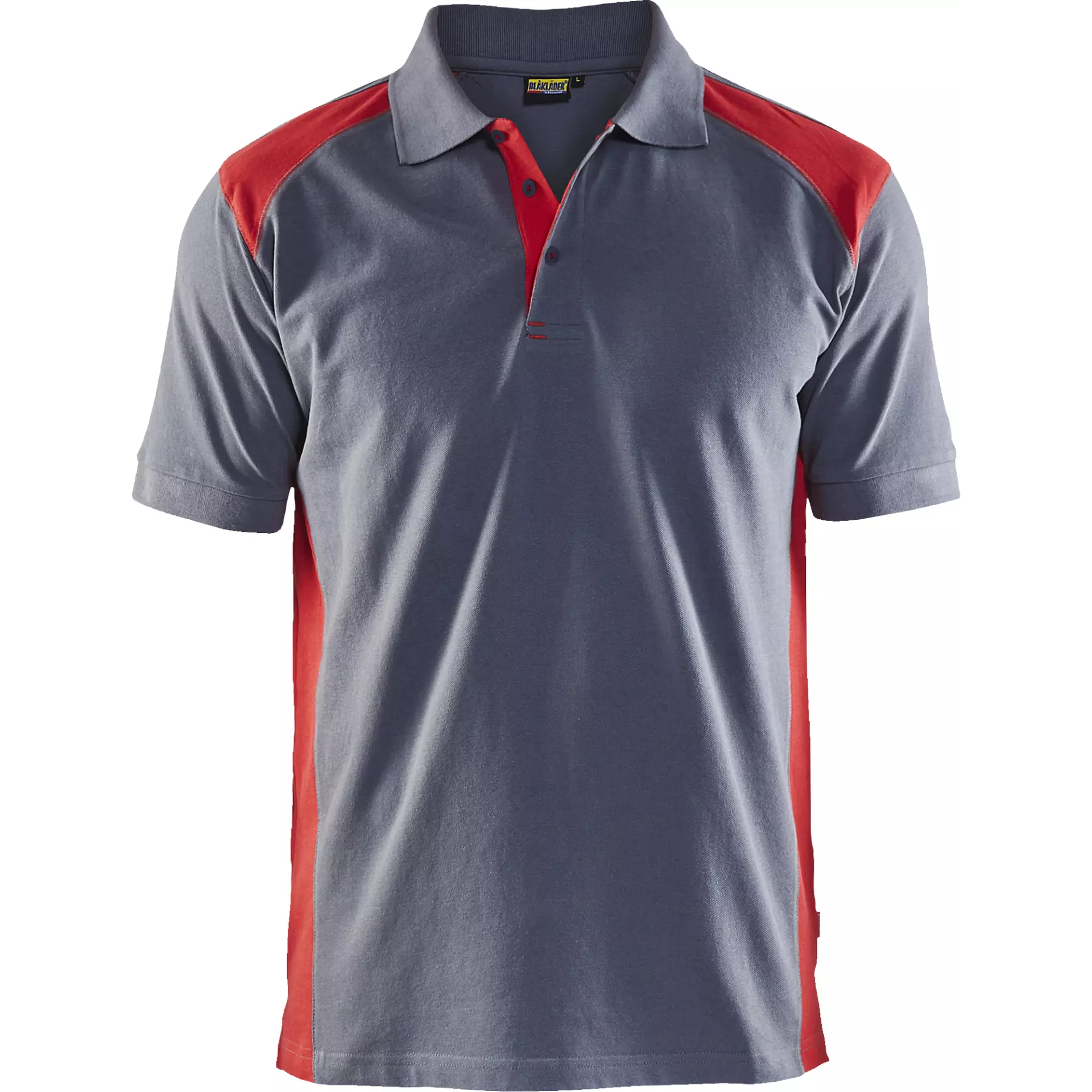 Blaklader 332410509456, Polo Shirt, Grey/Red, image 1