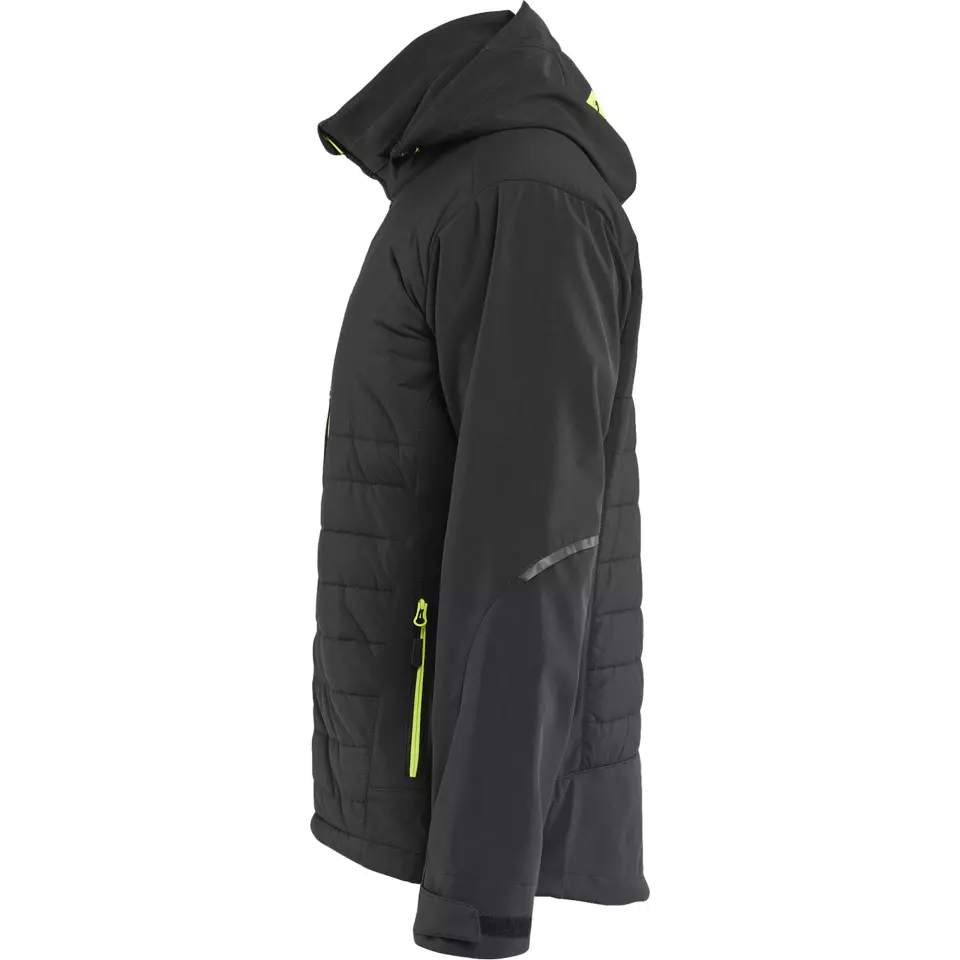 Blåkläder 474325139933, Hybrid Jacket, Black/Yellow, image 3, gallery thumbnail