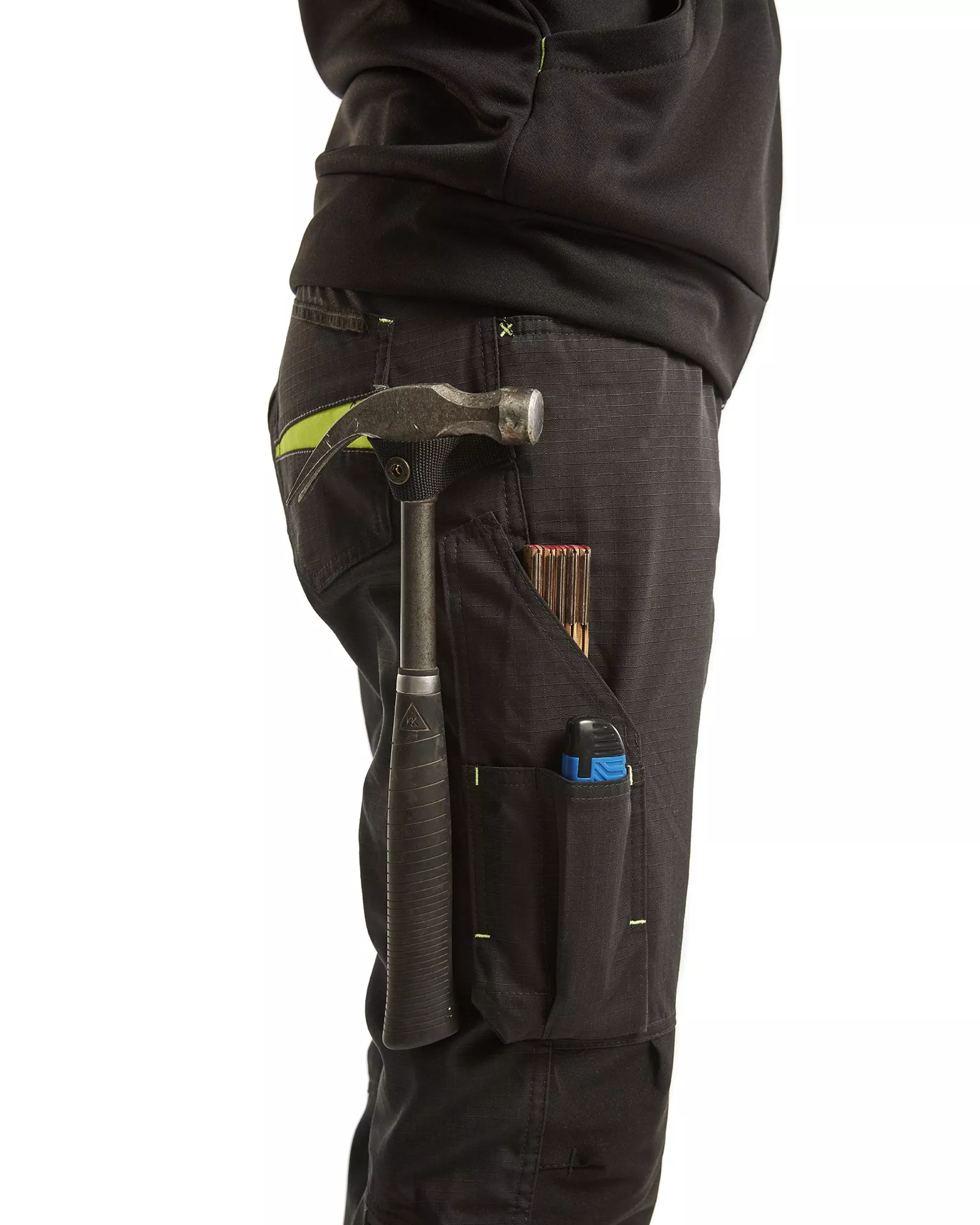 Blaklader 719513309933, Damen Stretch Arbeitshose, Schwarz/Gelb, image 11