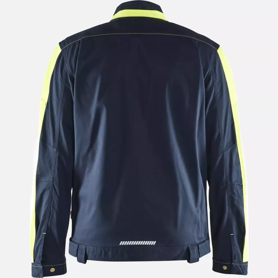 Blaklader 444418328633, Industrie Stretch Jacke, Dunkel Marineblau/Gelb, image 4, gallery thumbnail