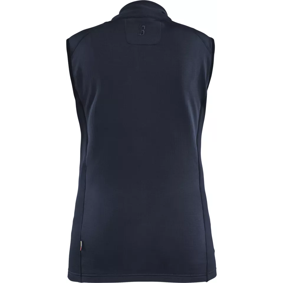 Blaklader 474625398600, STRIKER Ladies Fleece Vest, Dark Navy, image 4, gallery thumbnail