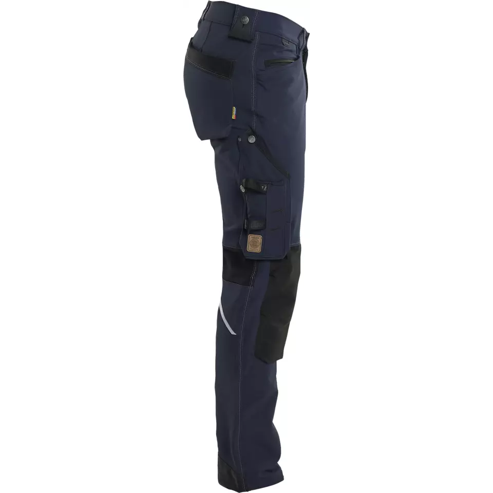Blåkläder 198916448699, X1900 4-Way Stretch Craftsman Work Trousers, Dark Navy/Black, image 2, gallery thumbnail