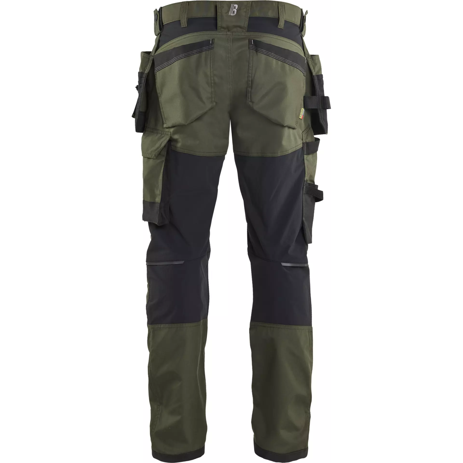 Blåkläder 175018324298, Stretch Craftsman Work Trousers, Forest Green/Black, image 4