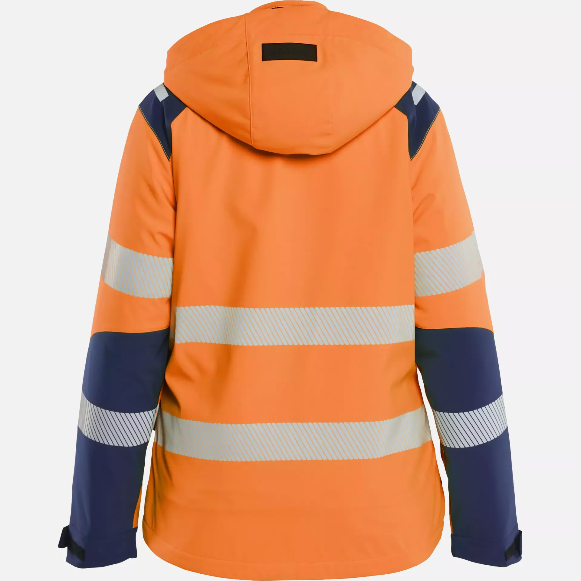 Blaklader 440125135389, High Vis Ladies Lined Lightweight Softshell Winter Jacket, Orange/Navy Blue, image 4