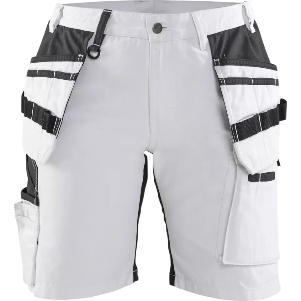 Blaklader 717110001099, X1900 Damen Stretch Maler Shorts, Weiß/Schwarz, image 1, gallery thumbnail