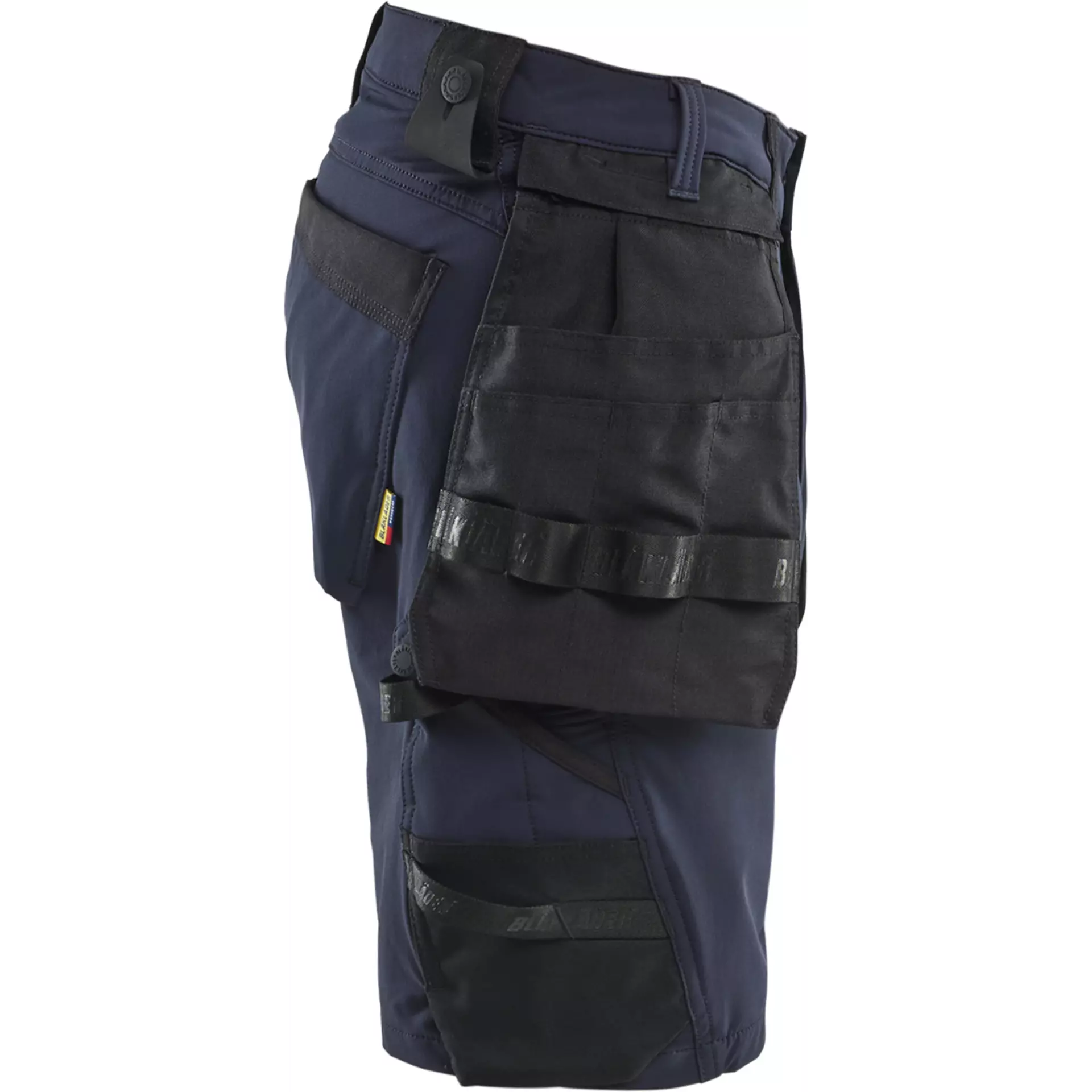 Blåkläder 170216458699, 4-Way Stretch Craftsman Shorts, Dark Navy/Black, image 2