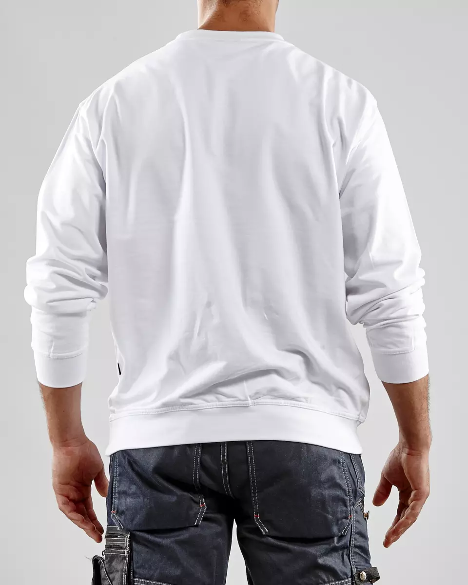 Blaklader 334011581000, Sweatshirt, White, image 6, gallery thumbnail
