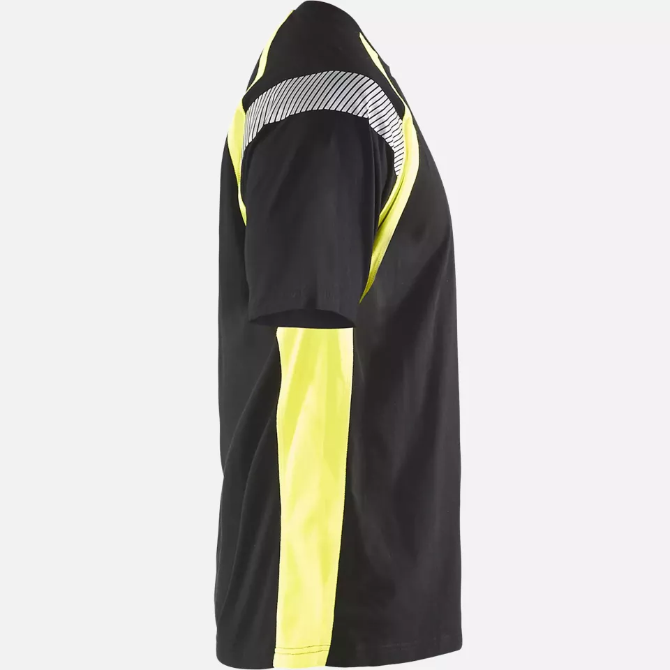 Blaklader 333210309933, T-Shirt, Black/Yellow, image 2, gallery thumbnail