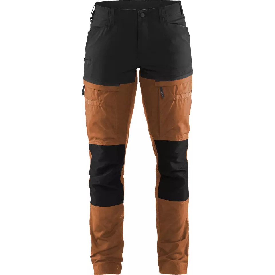 Blaklader 716618454099, Women's Stretch Service Trousers, Rust/Black