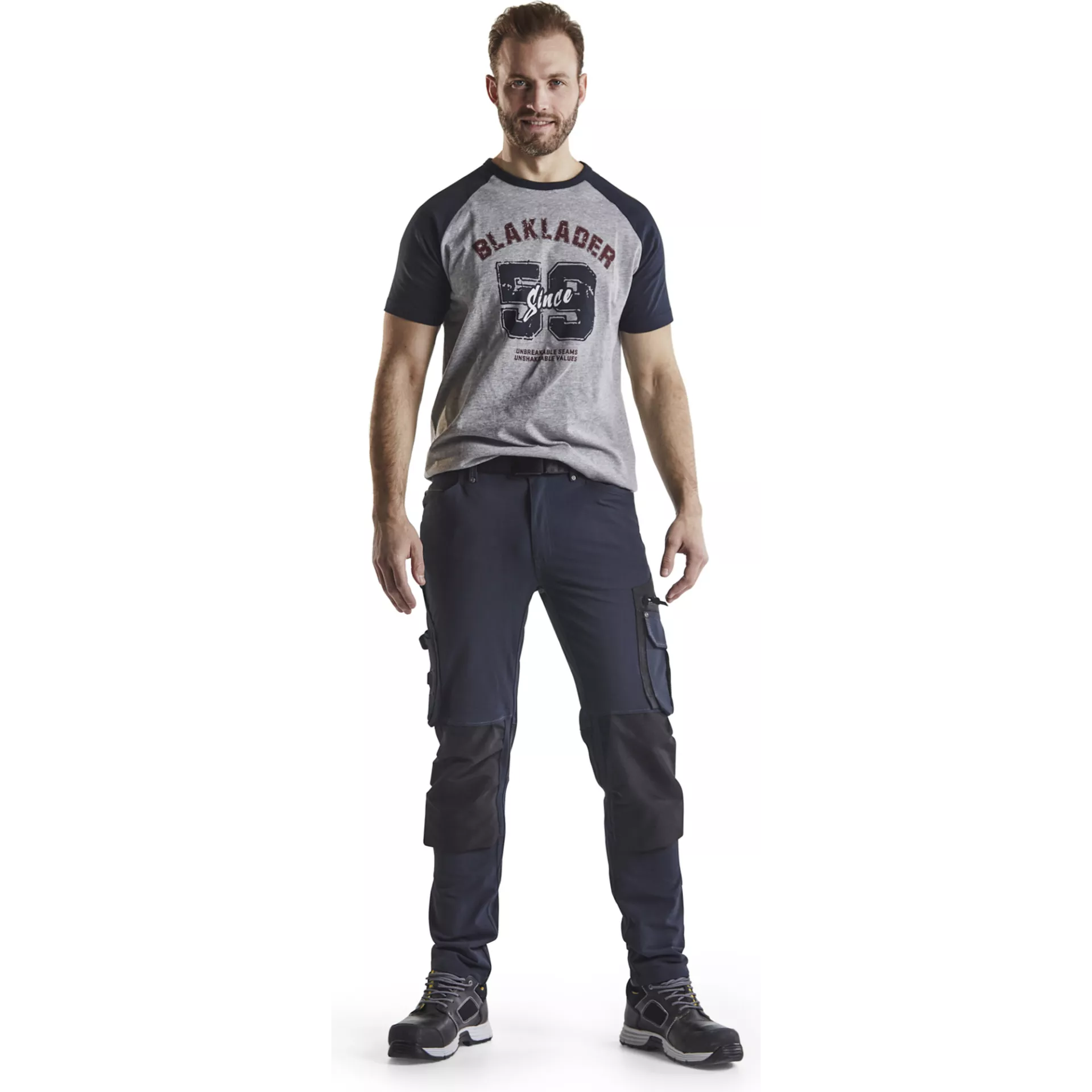 Blaklader 198916448699, X1900 4-Way Stretch Craftsman Work Trousers, Dark Navy/Black, image 5