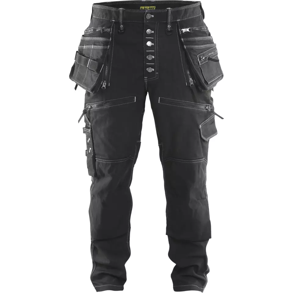 Blåkläder 199911419900, X1900 Stretch Craftsman Work Trousers, Black, image 1, gallery thumbnail