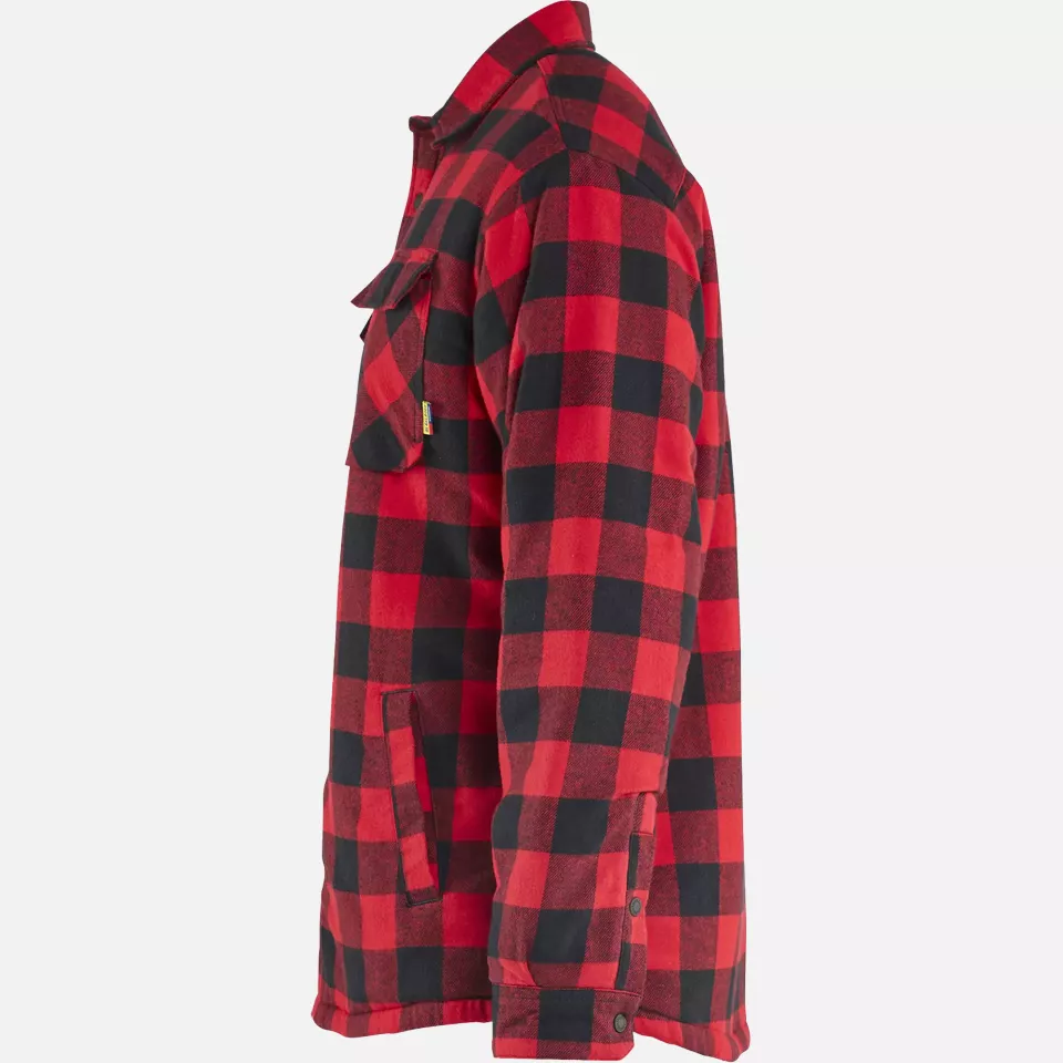 Blaklader 470411685699, Pilefutter Flanellhemd, Rot/Schwarz, image 3, gallery thumbnail
