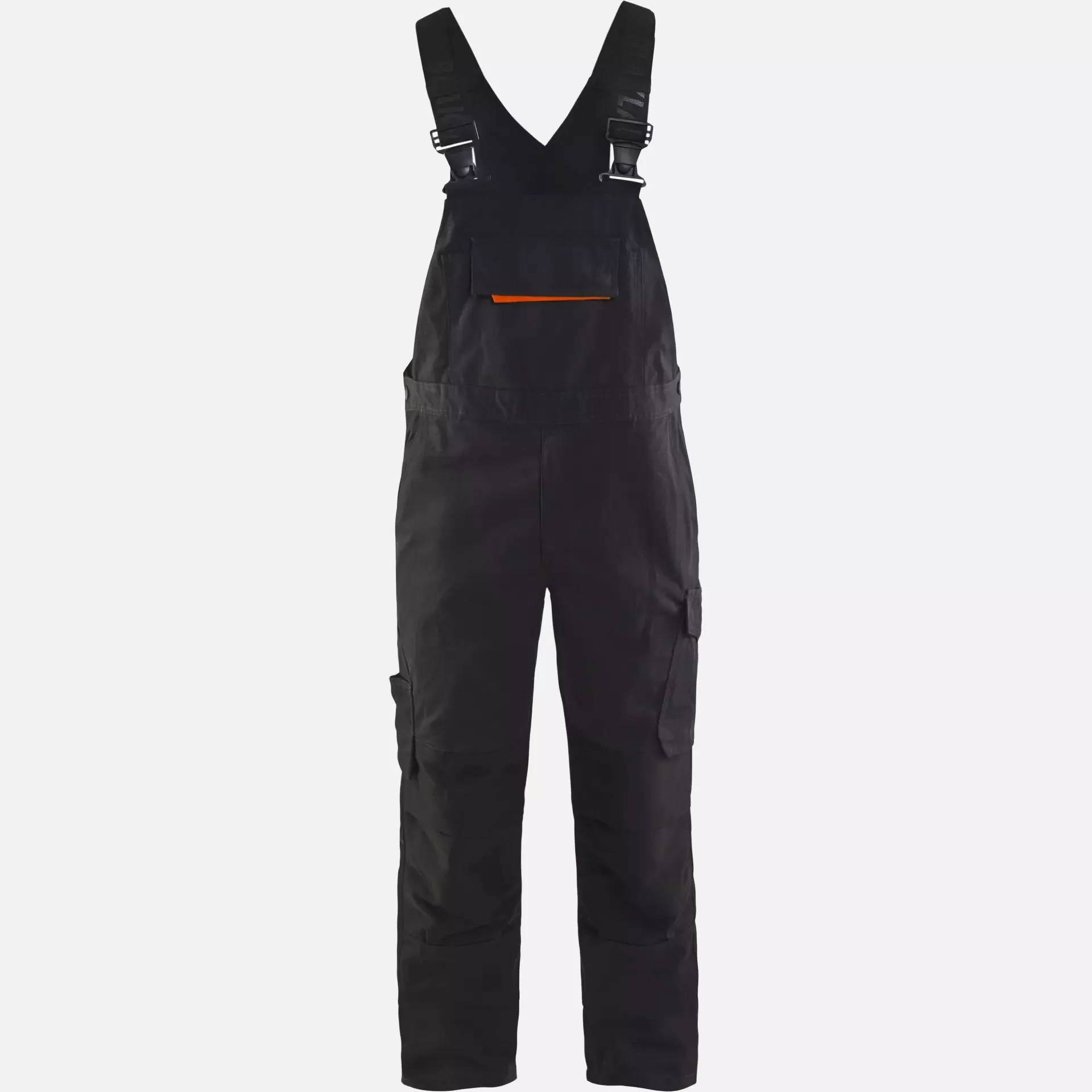 Blaklader 269513309956, Stretch Bib and Brace, Black/Red, image 1