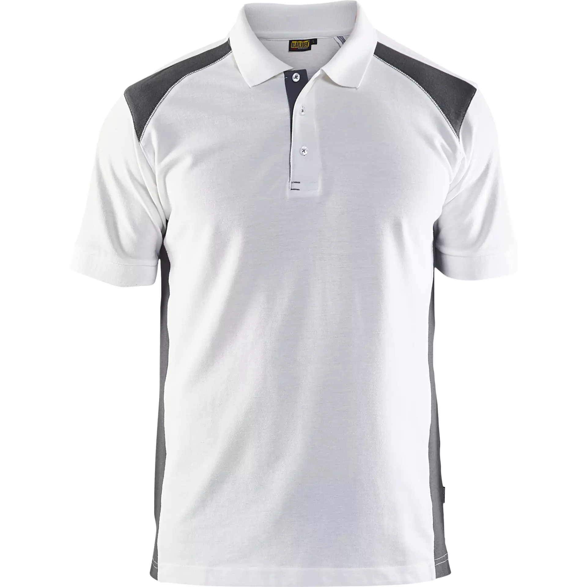 Blaklader 332410501098, Polo Shirt, White/Dark Grey, image 1
