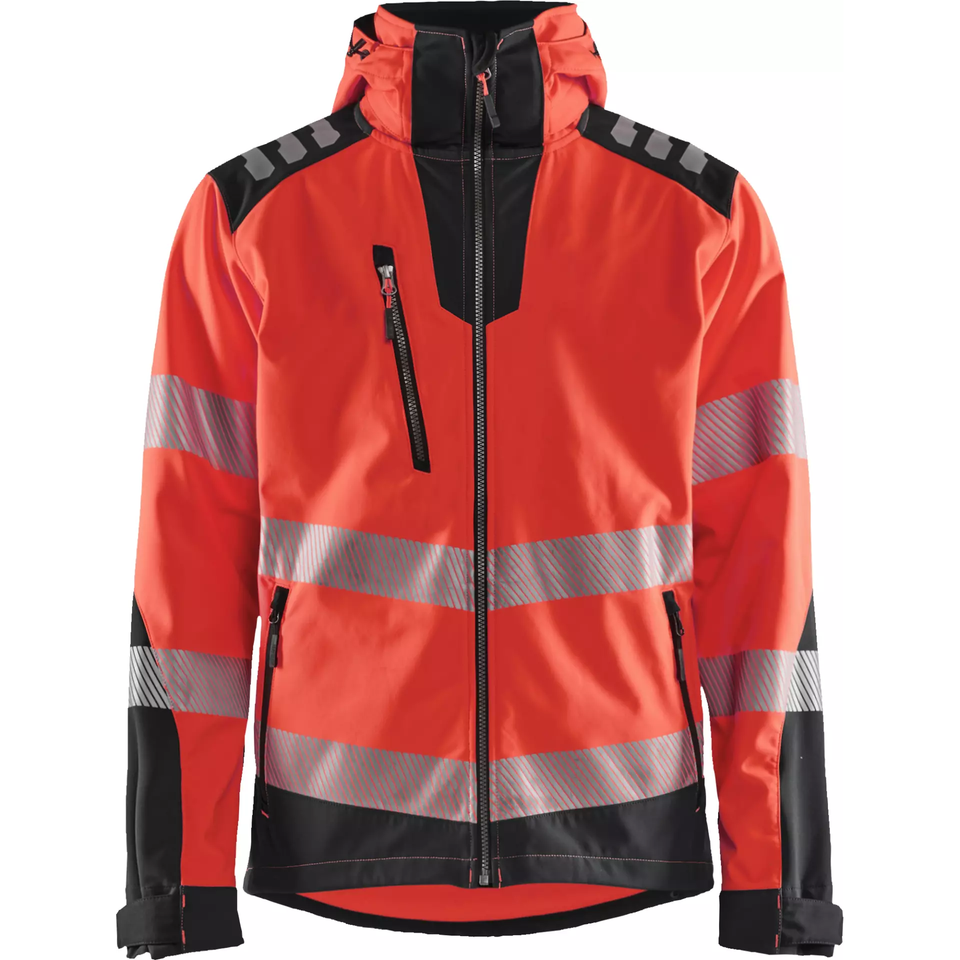 Blaklader 449125135599, High Vis Softshell Jacket, Red/Black