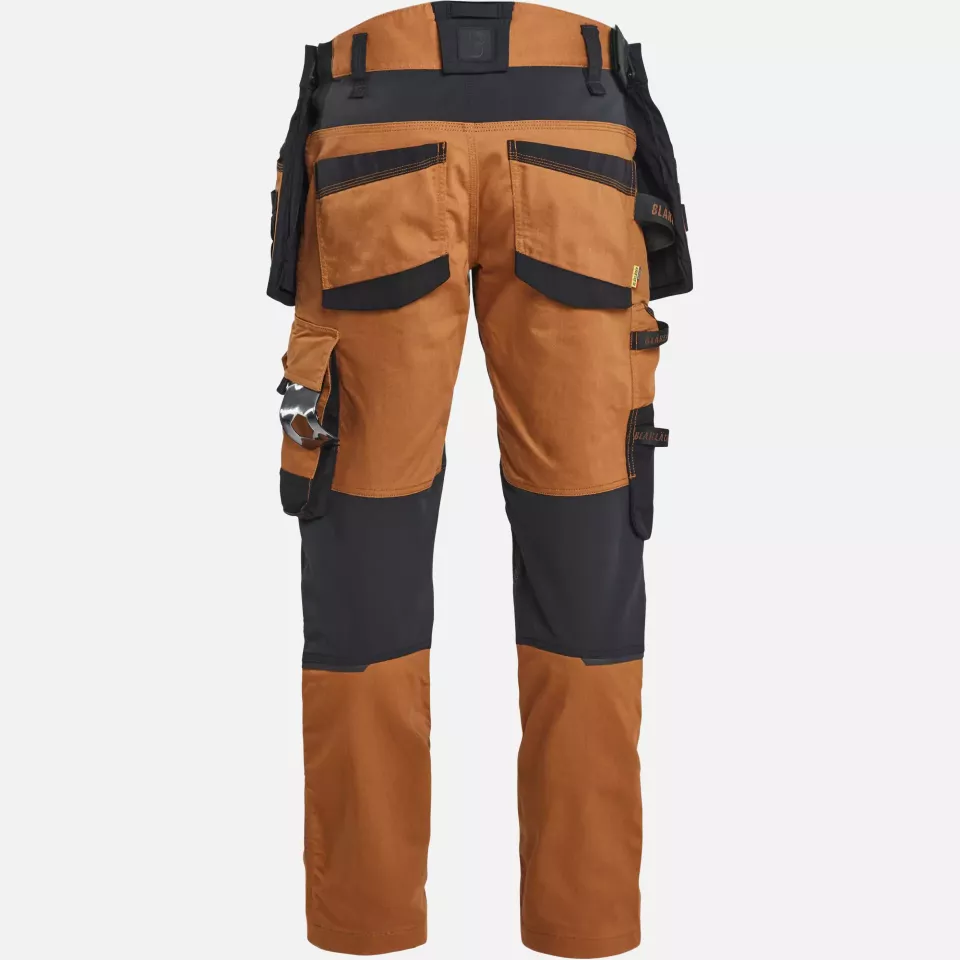 Blaklader 197011494099, STRIKER Stretch Craftsman Work Trousers, Rust/Black, image 4, gallery thumbnail