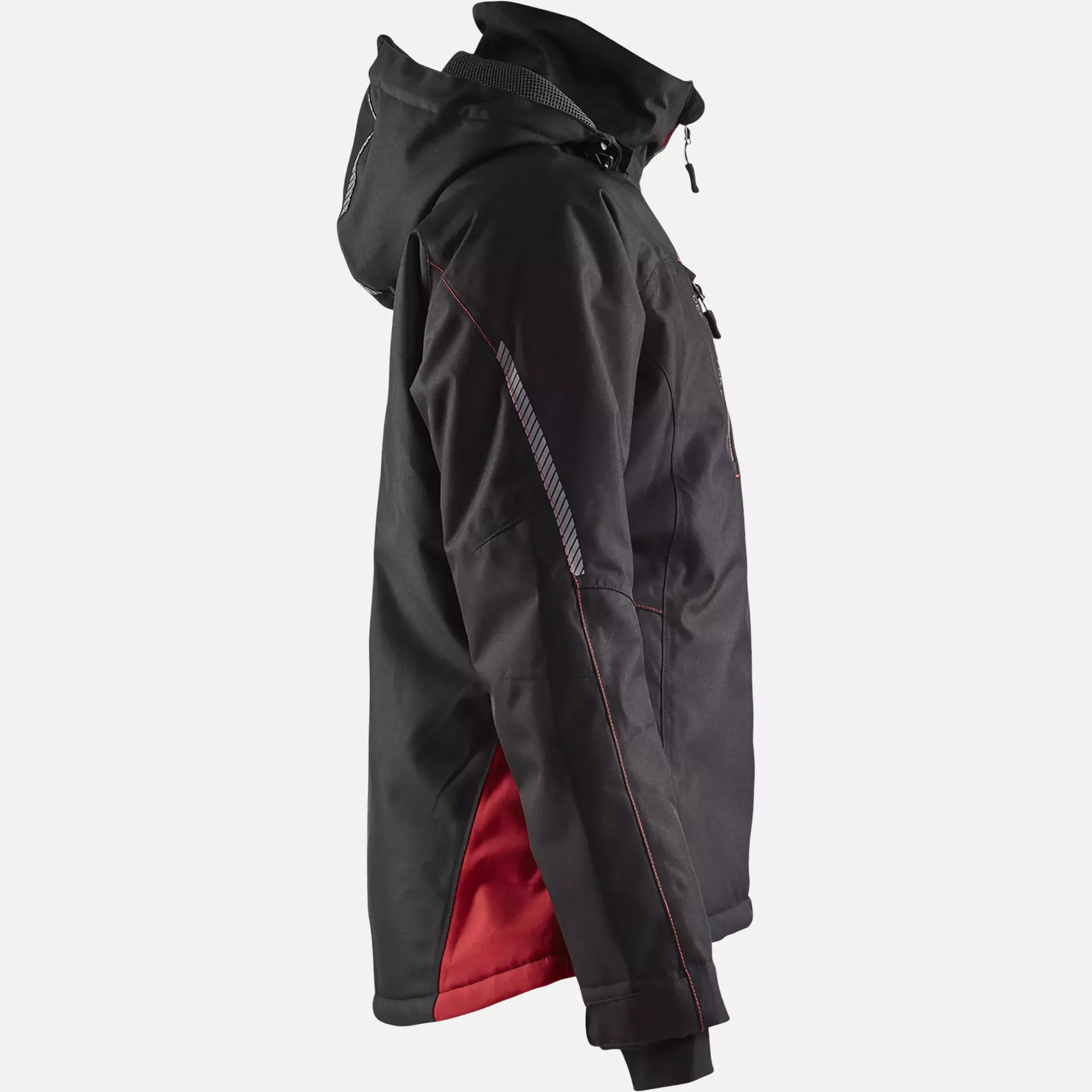 Blaklader 497219779956, Damen Gefütterte Leichte Winterjacke, Schwarz/Rot, image 2