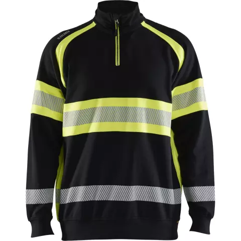 Blaklader High Vis Sweatshirt, Black/Yellow