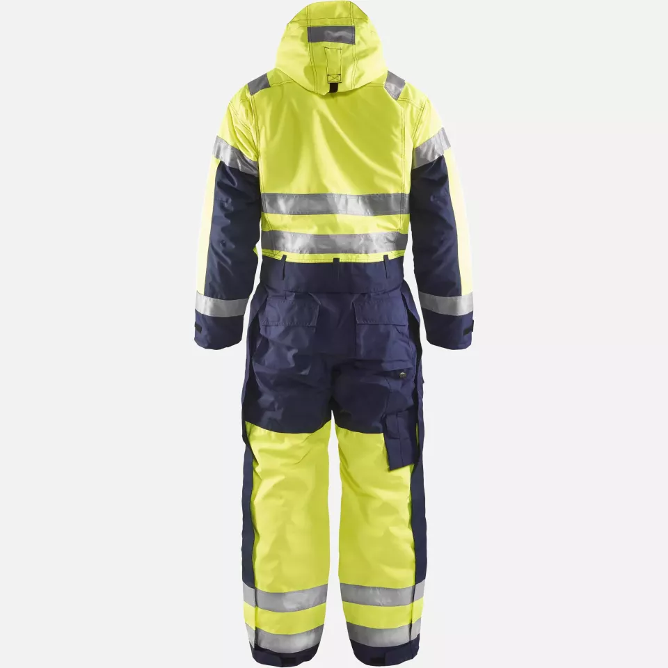 Blaklader 676319773389, High Vis Winter Coverall, Yellow/Navy, image 4, gallery thumbnail