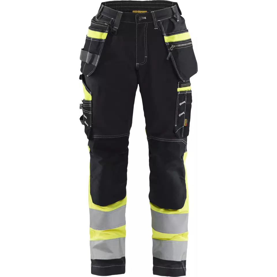 Blaklader 719613709933, High Vis Damen Stretch Arbeitshose, Schwarz/Gelb