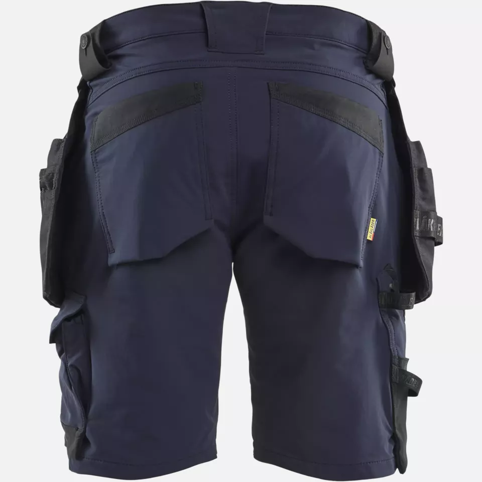 Blaklader 170216458699, 4-Way Stretch Craftsman Shorts, Dark Navy/Black, image 4, gallery thumbnail
