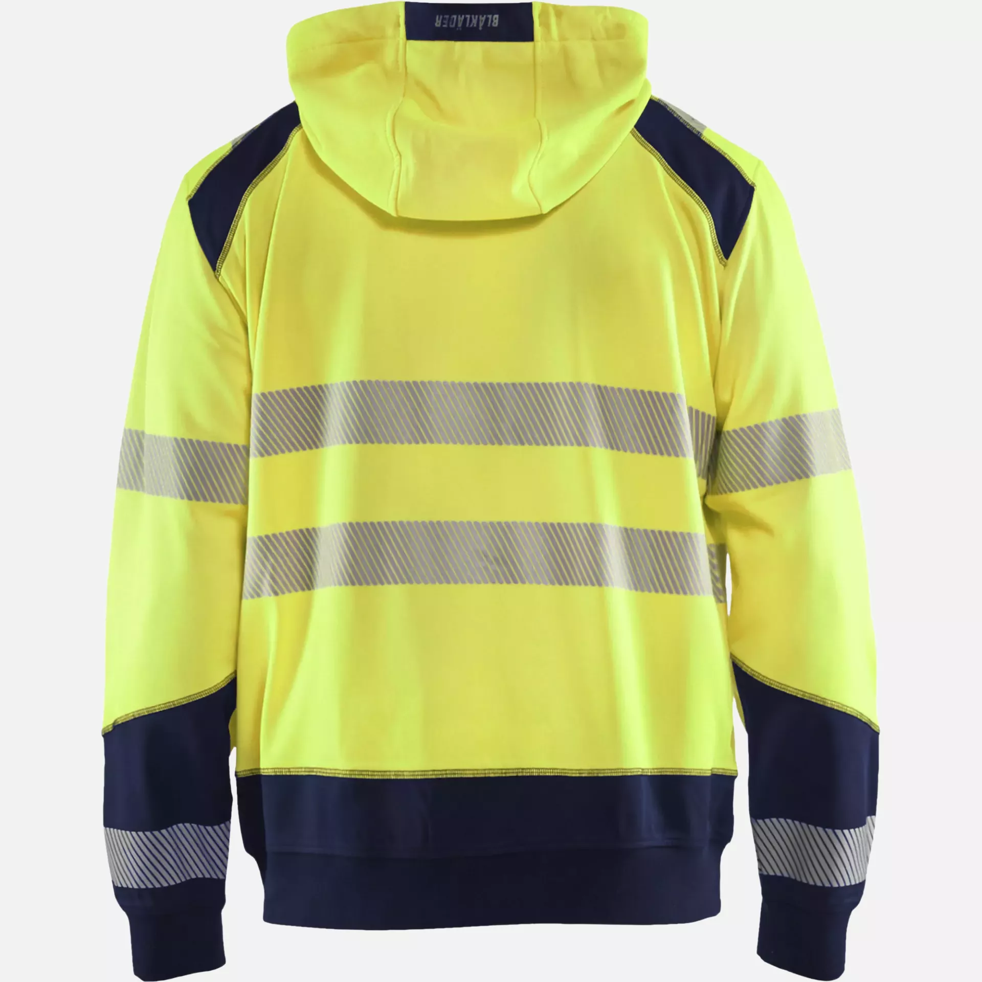 Blaklader 354625283389, High Vis Kapuzen Sweatshirt, Gelb/Marineblau, image 4