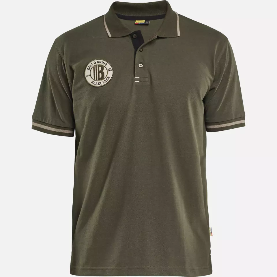 Blaklader 940210504209, Grit and Grind Polo Shirt, Forest Green, image 1, gallery thumbnail
