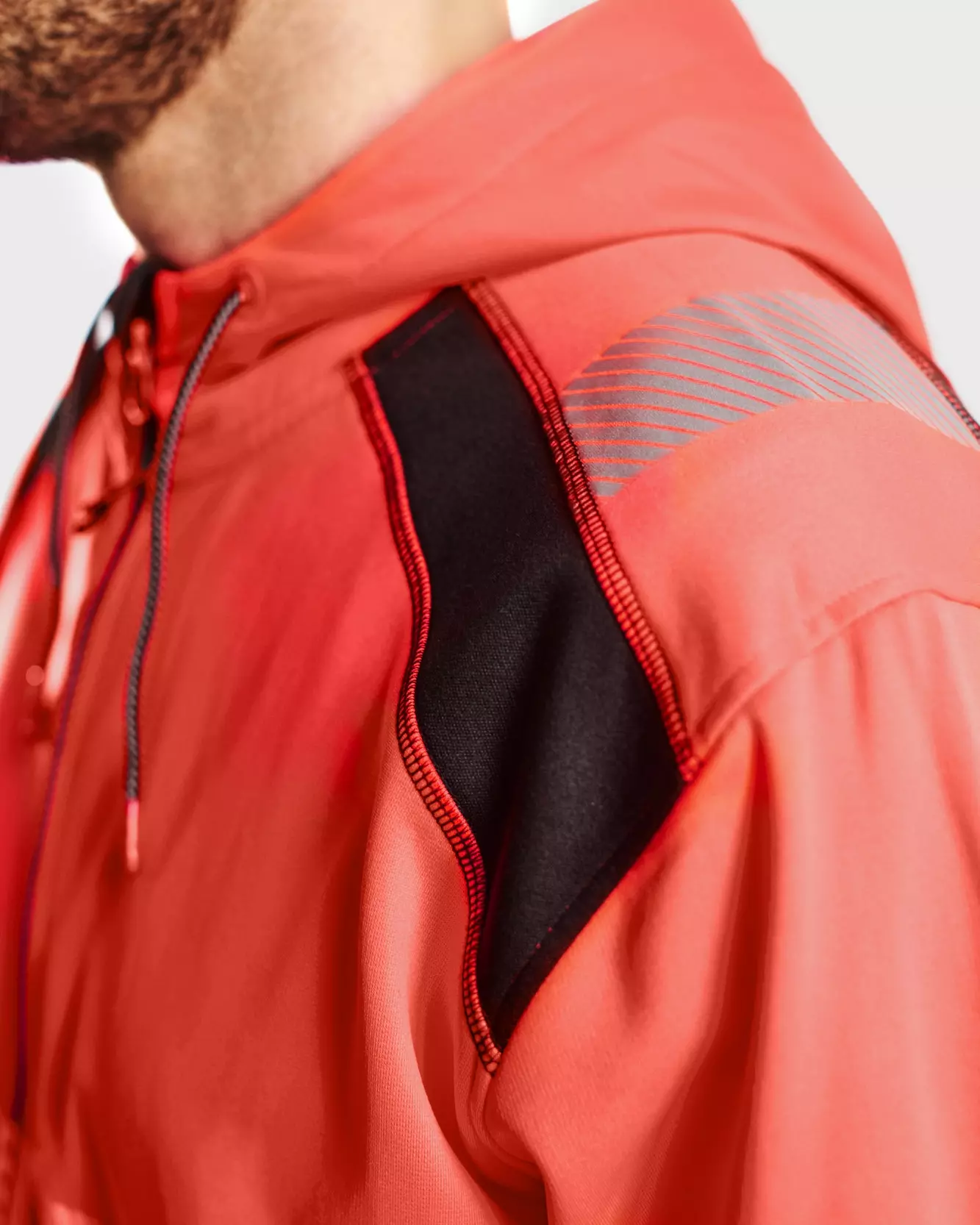 Blaklader 354625285599, High Vis Hooded Sweatshirt, Red/Black, image 9