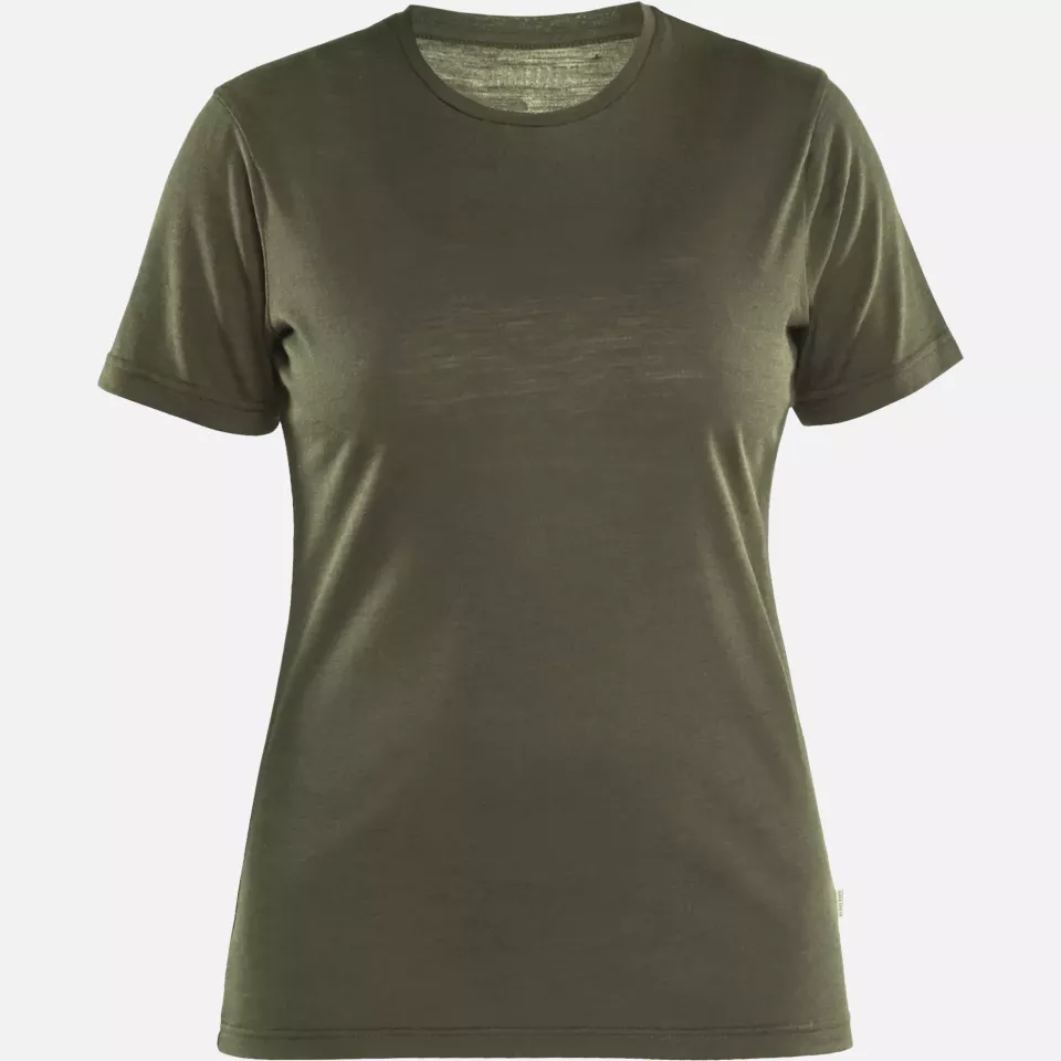 Blaklader 353717434209, Women's Merino Wool T-Shirt, Forest Green, image 1, gallery thumbnail