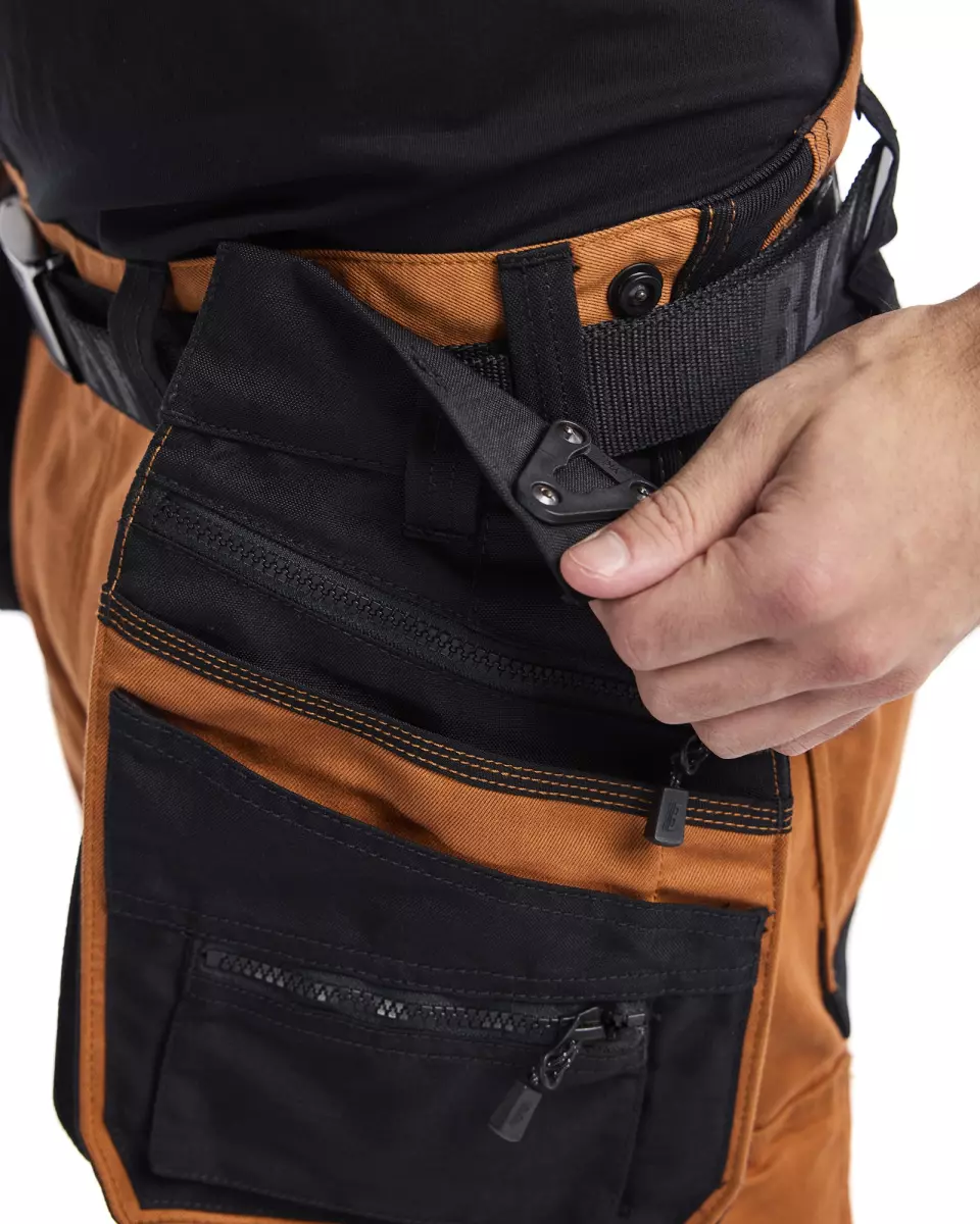 Blåkläder 197011494099, STRIKER Stretch Craftsman Work Trousers, Rust/Black, image 6, gallery thumbnail