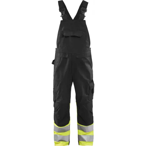 Blaklader High Vis Bib and Brace, Black/Yellow
