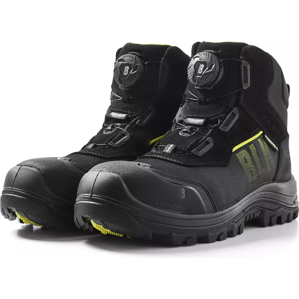 Blaklader 247800009933, STORM Safety Boot, Black/Yellow, image 3, gallery thumbnail