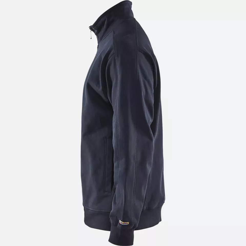 Blaklader 334910488600, Zip Sweatshirt, Dark Navy, image 3, gallery thumbnail