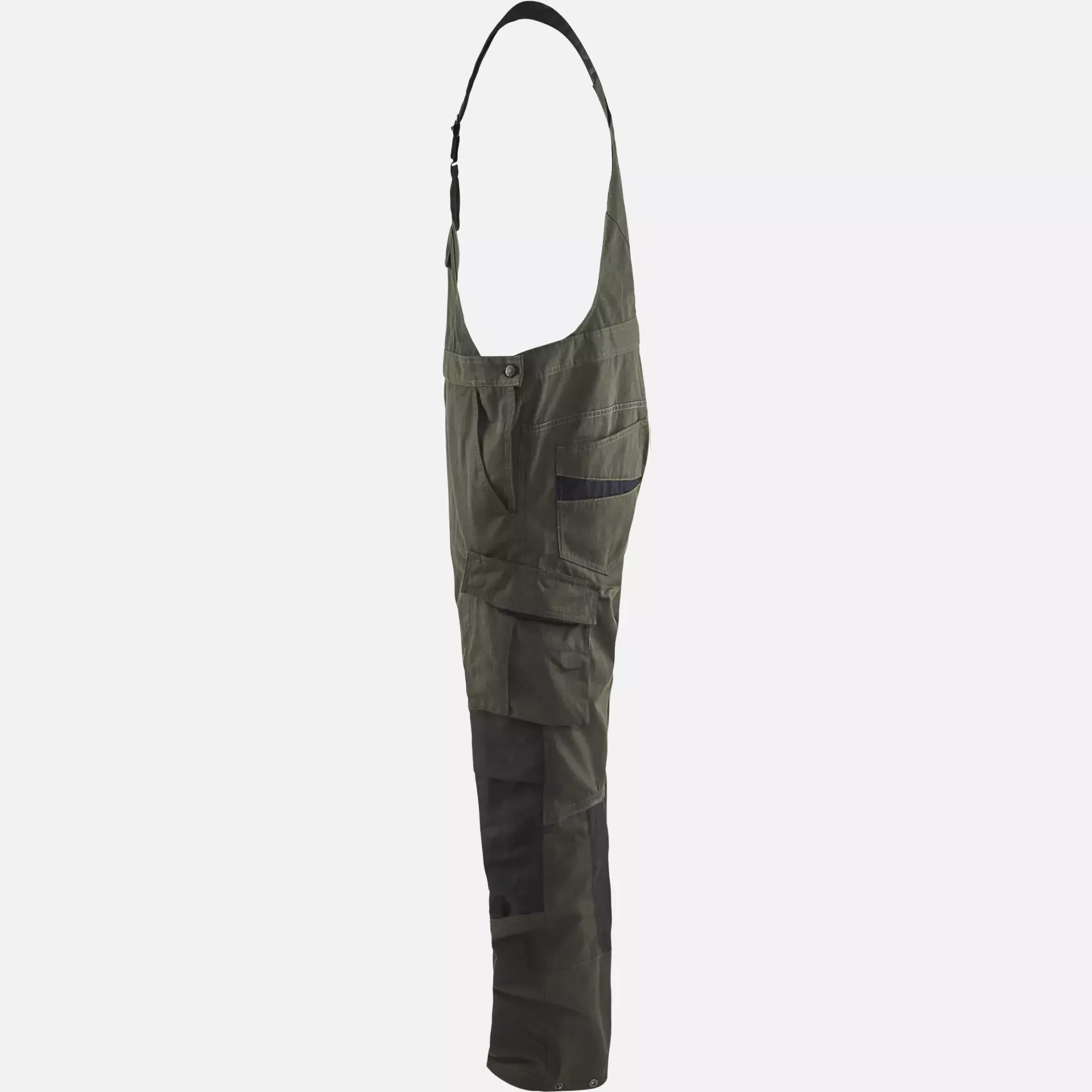 Blaklader 269513304599, Stretch Bib and Brace, Dark Olive Green/Black, image 2