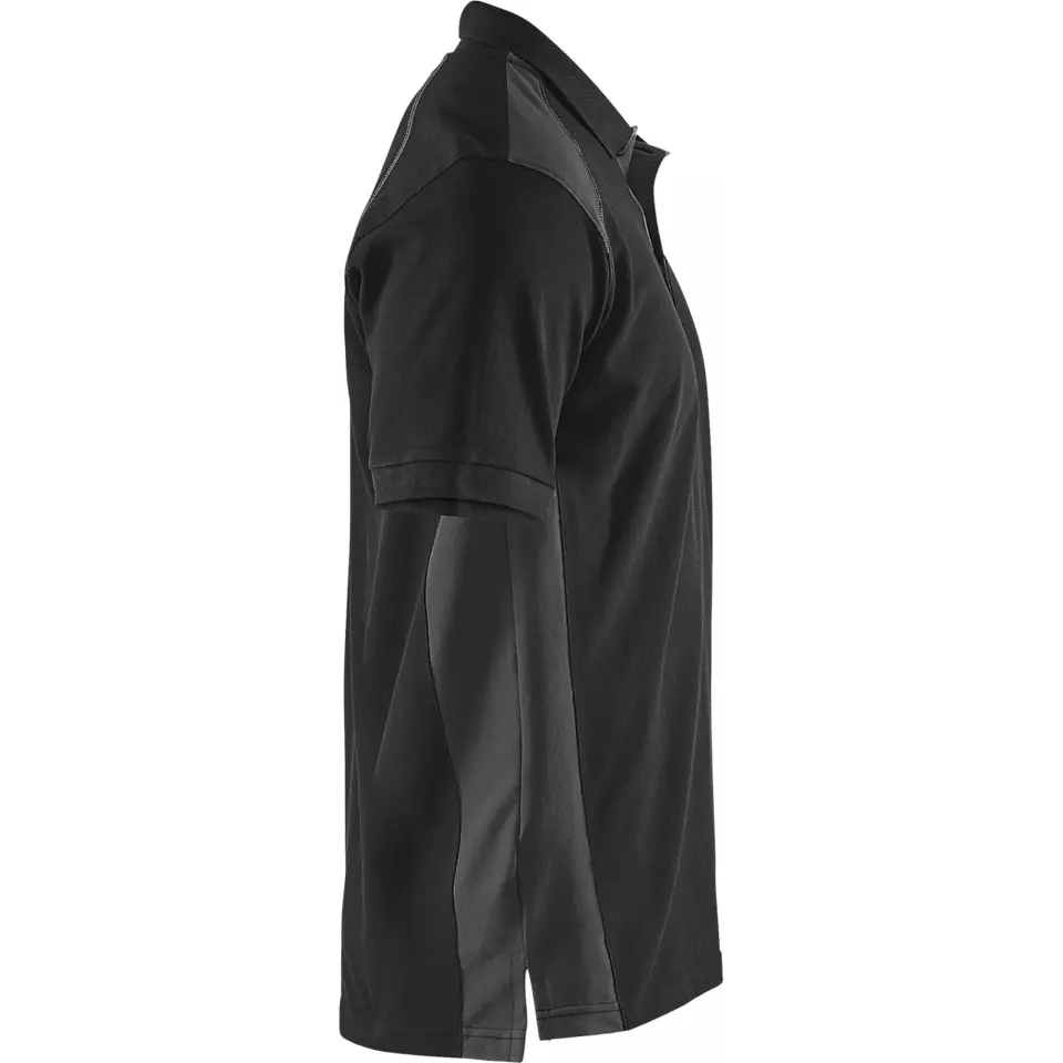 Blaklader 332410509998, Polo Shirt, Black/Dark Grey, image 2, gallery thumbnail