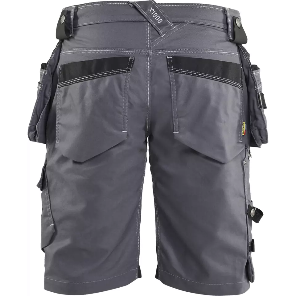 Blaklader 199211419699, X1900 Stretch Craftsman Shorts, Medium Grey/Black, image 4, gallery thumbnail
