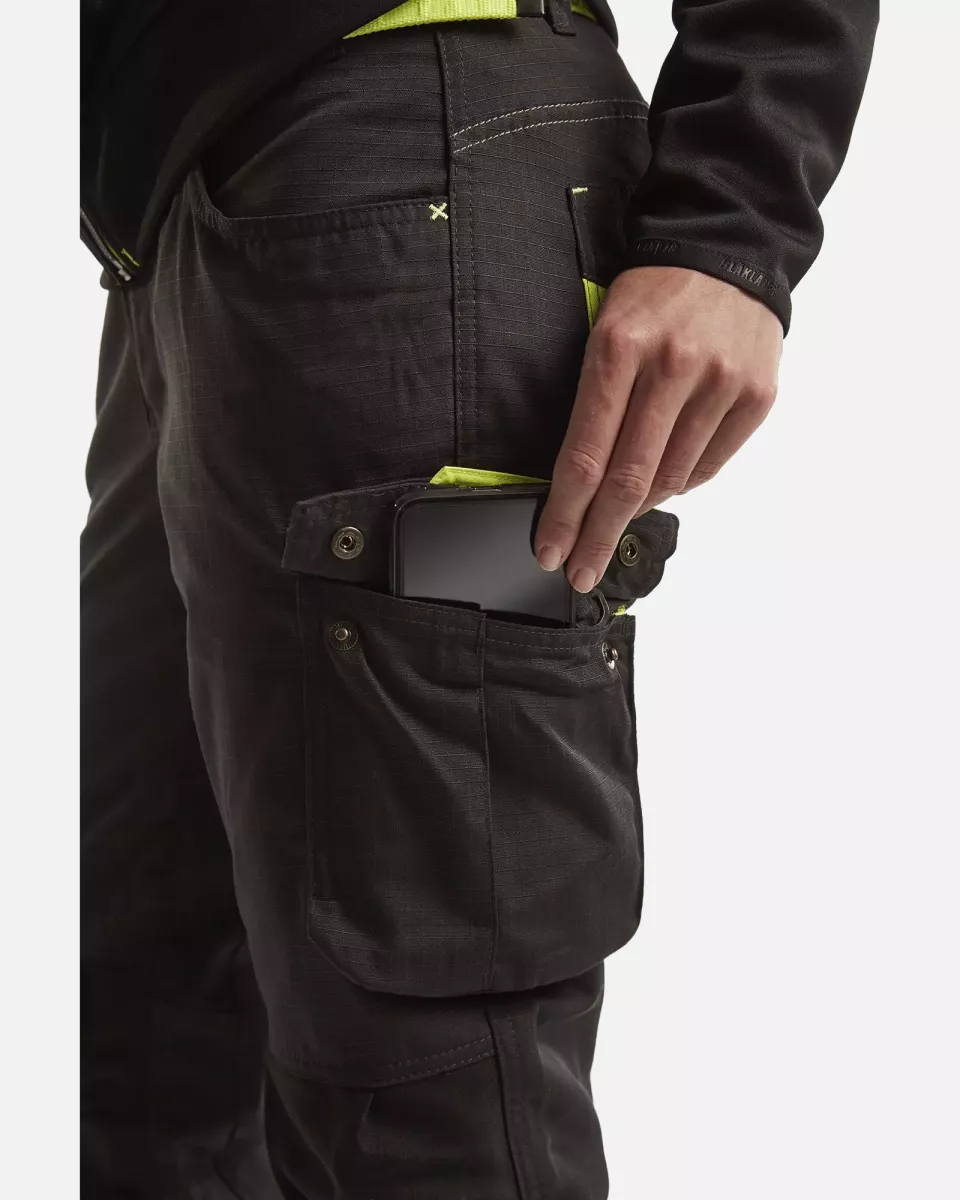 Blaklader 719513309933, Damen Stretch Arbeitshose, Schwarz/Gelb, image 15, gallery thumbnail