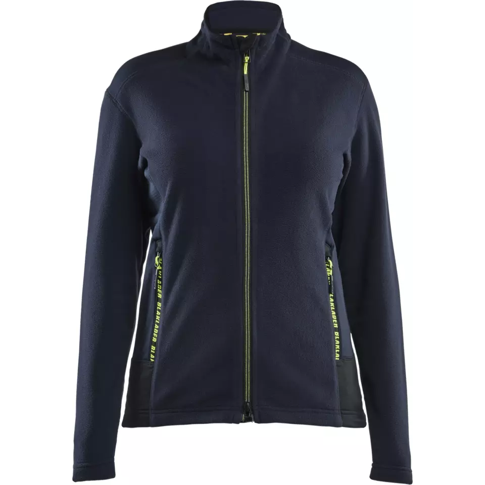 Blaklader 476610108633, Damen Microfleece-Jacke, Dunkel Marineblau/Gelb, image 1, gallery thumbnail