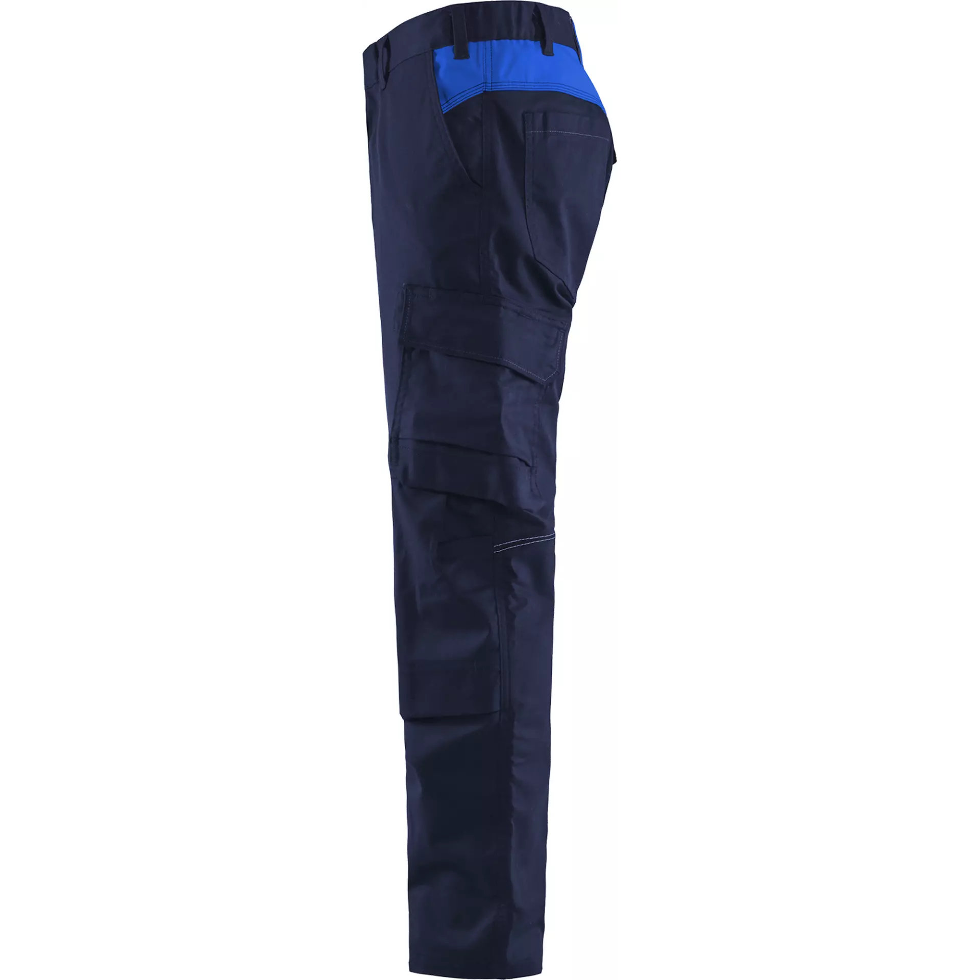 Blaklader 144818328985, Industry Stretch Work Trousers with Knee Pad Pockets, Navy Blue/Royal Blue, image 3