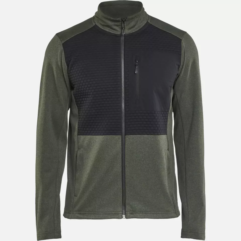 Blaklader 354825334199, Full Zip Sweatshirt, Autumn Green/Black, image 1, gallery thumbnail