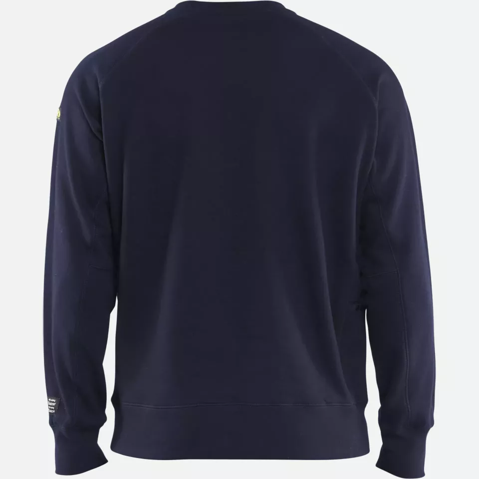 Blaklader 347717628900, Flame Resistant Sweatshirt, Navy, image 4, gallery thumbnail