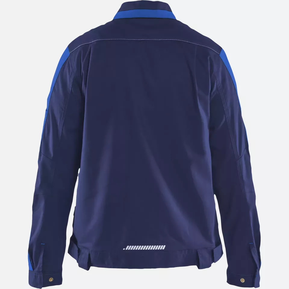 Blaklader 444318328985, Ladies Stretch Industry Jacket, Navy/Royal Blue, image 4, gallery thumbnail