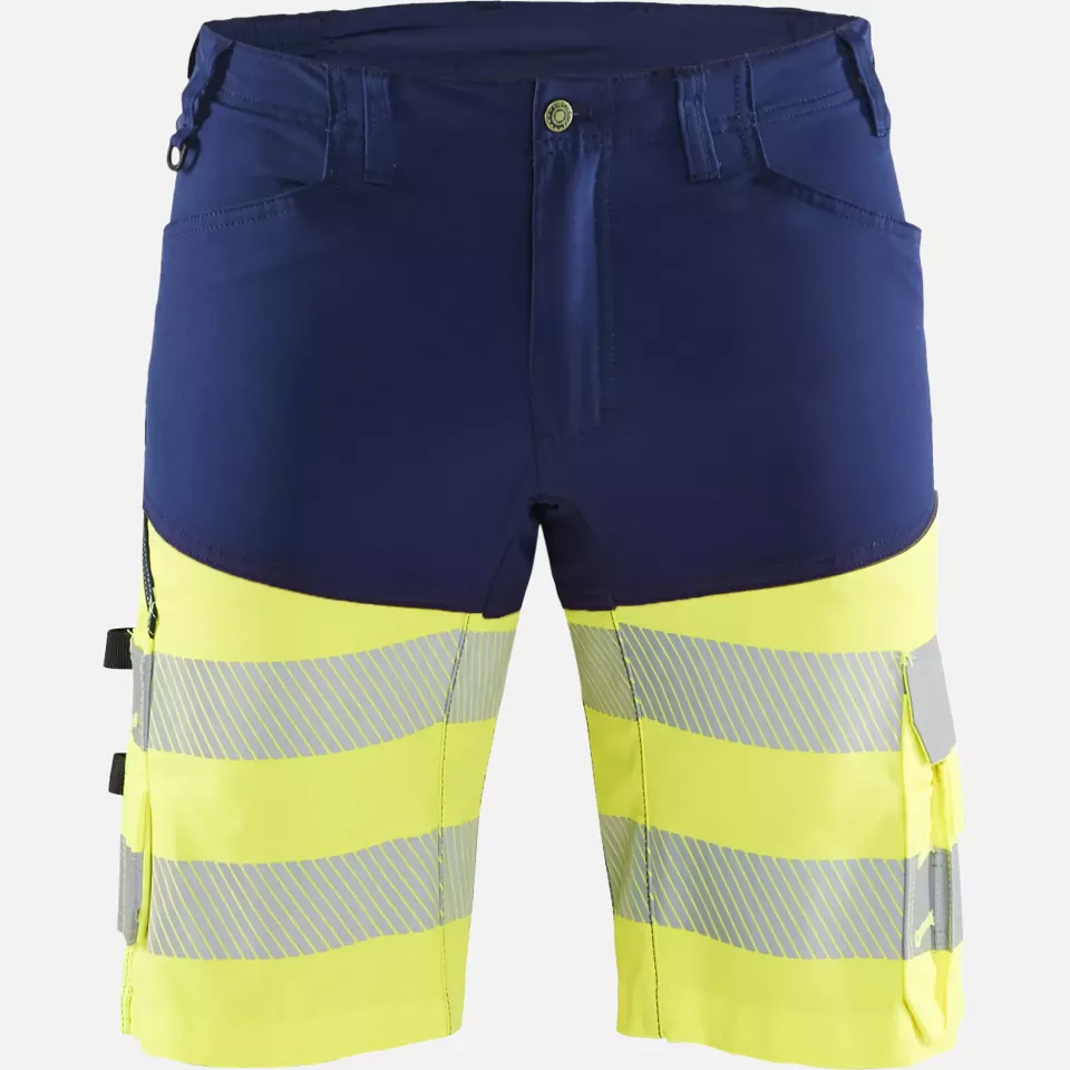 Blaklader 154118118933, High Vis Stretch Shorts, Navy Blue/ Yellow, image 1, gallery thumbnail
