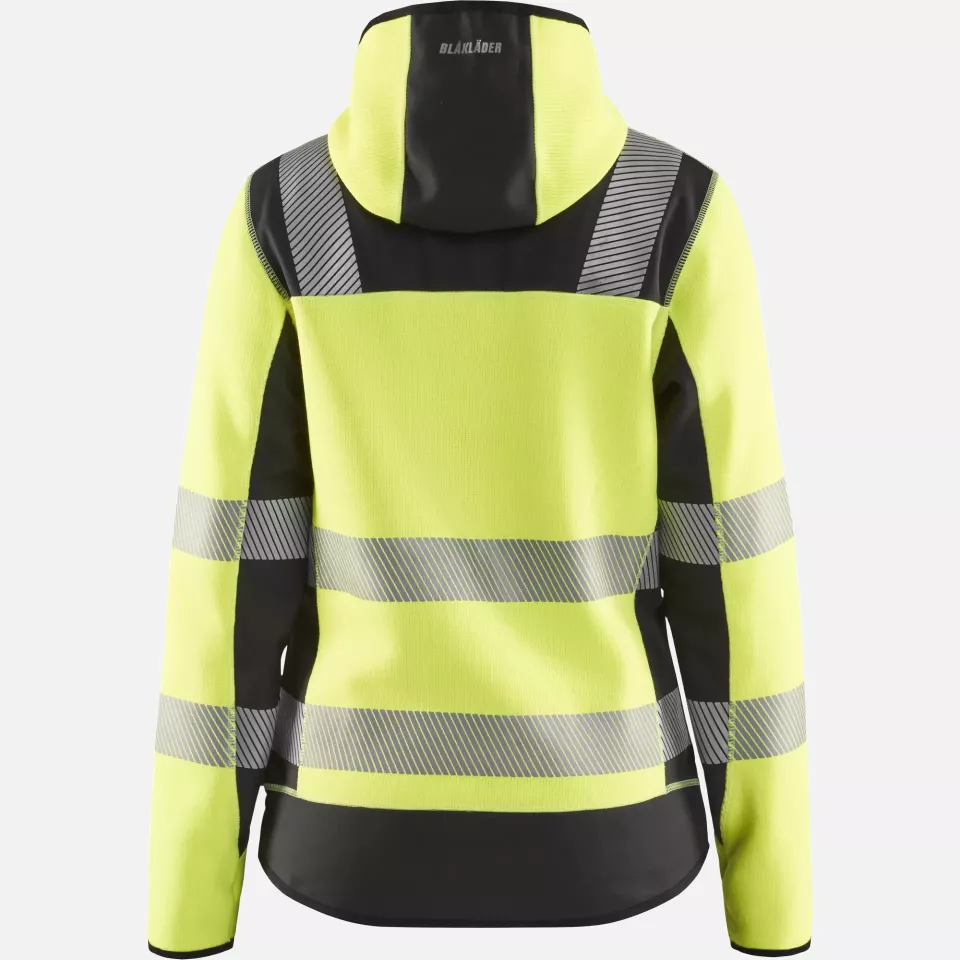 Blaklader 496721203399, High Vis Ladies Knitted Jacket, Yellow/Black, image 4, gallery thumbnail