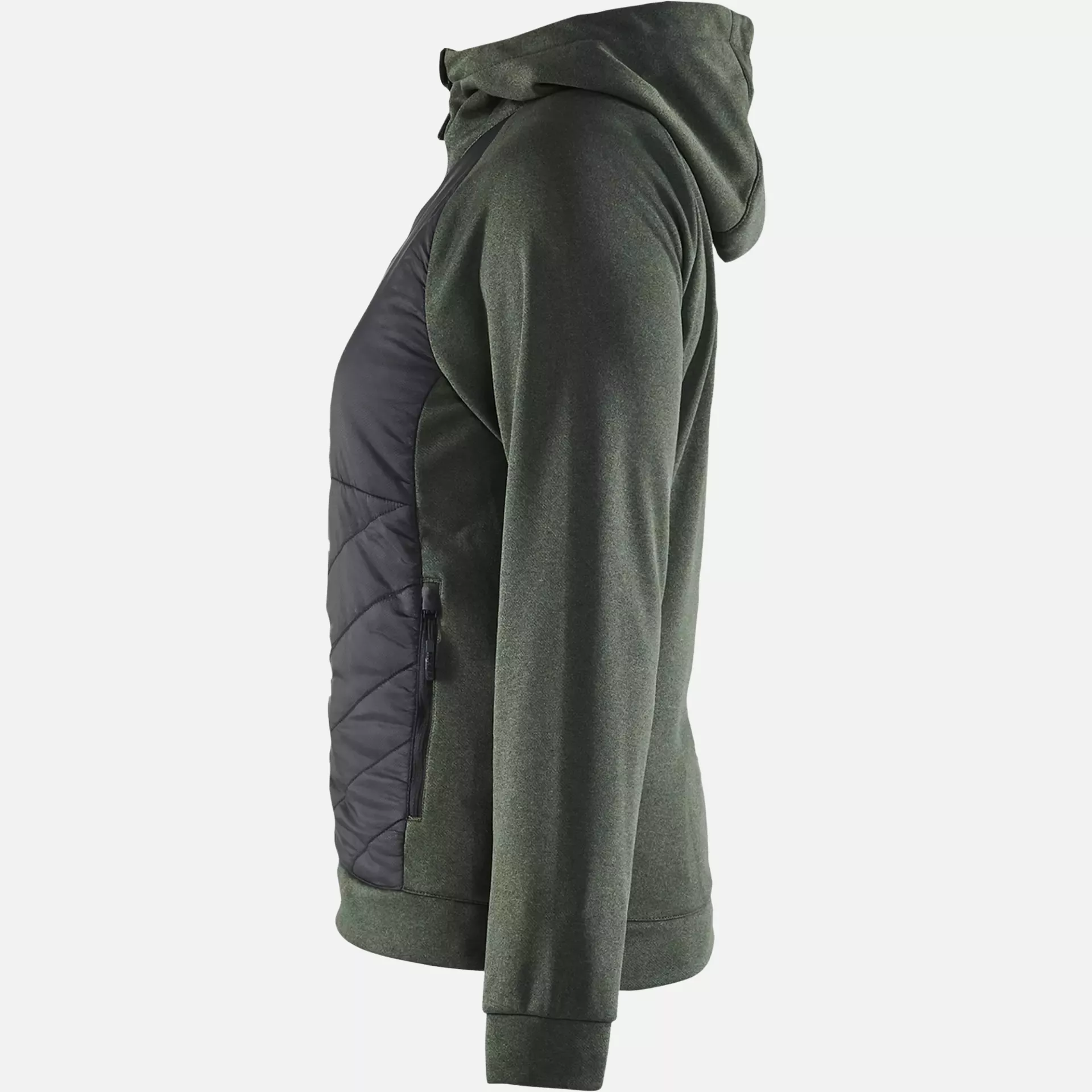 Blaklader 346425334199, Ladies Hybrid Sweatshirt, Autumn Green/Black, image 3