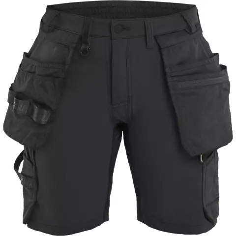 Blaklader Damen 4-Wege Stretch Handwerkershorts, Schwarz