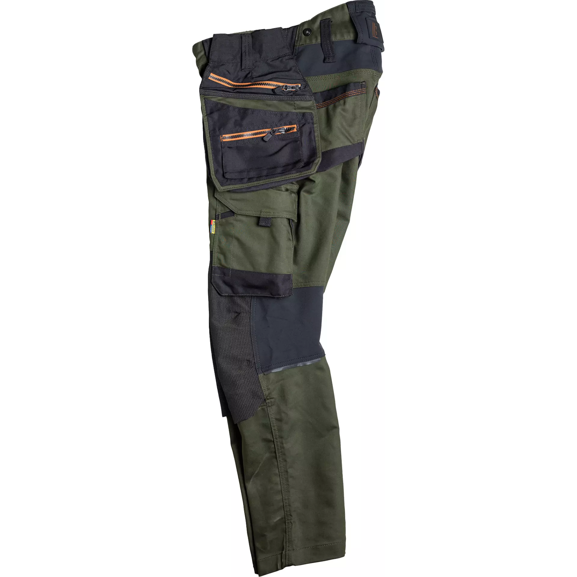 Blåkläder 197011494240, STRIKER Stretch Craftsman Work Trousers, Forest Green/Rust, image 9