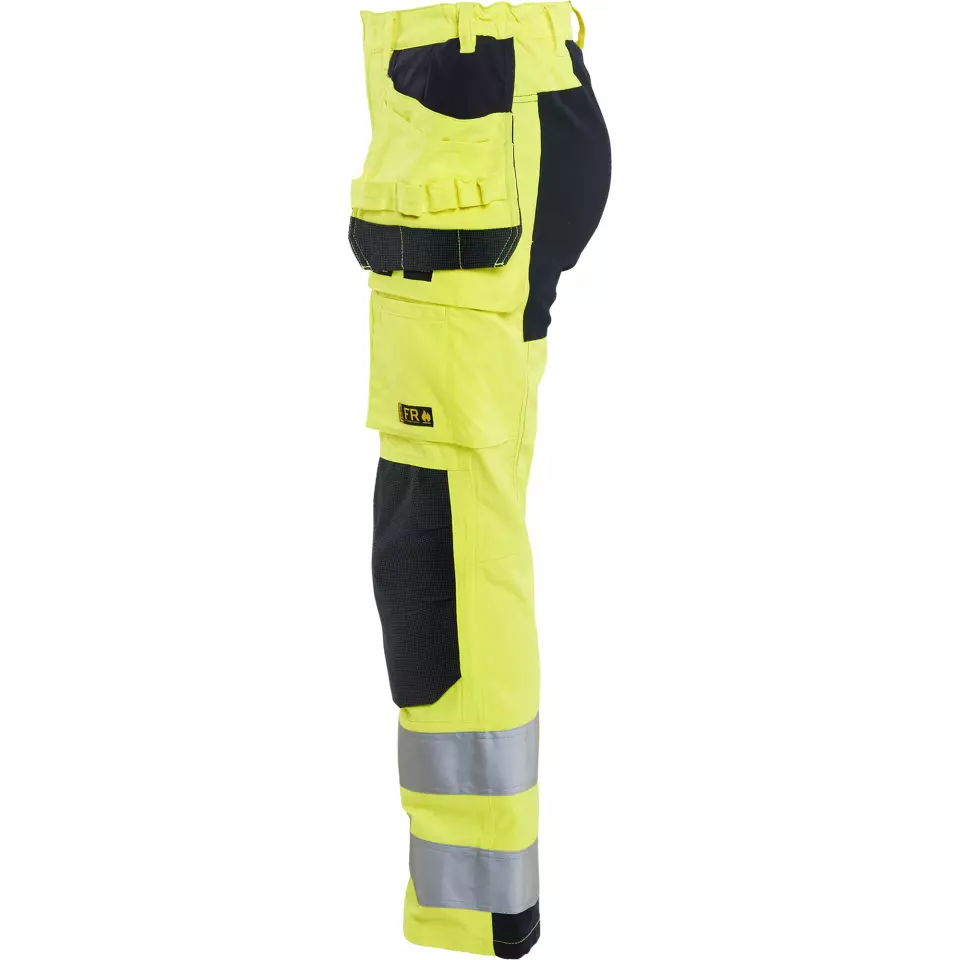 Blaklader 714515123389, Ladies Multi-Norm Stretch Work Trousers, Yellow/Navy, image 3, gallery thumbnail