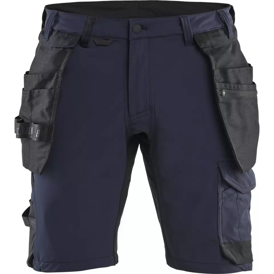 Blåkläder 170216458699, 4-Way Stretch Craftsman Shorts, Dark Navy/Black, image 1, gallery thumbnail